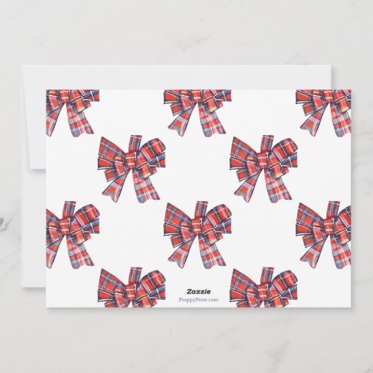 クリスマスプレッドボウシノワズリーTopiaryツリー写真 シーズンカード (裏面)