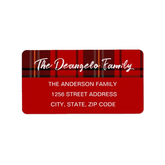 クリスマスプレッドレッドグリーン ラベル (正面)