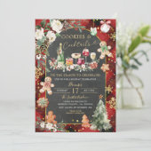 クリスマスプレッドレッドブラッククッキーズカクテルパーティー 招待状 (スタンド正面)