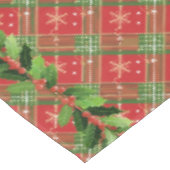 クリスマスプレッドレッド、緑、金ゴールド星 テーブルクロス (アングル)