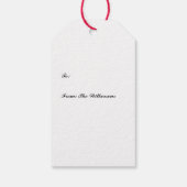 クリスマスプレドとリボングリーンと赤 ギフトタグ (裏面)