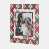 クリスマスプレドの写真 ガラスオーナメント (正面左)