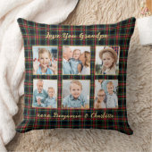 クリスマスプレドカスタム金ゴールド写真コラージグランパ クッション (ブランケット)