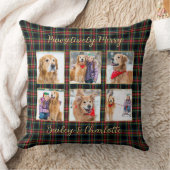 クリスマスプレドカスタム金ゴールド写真コラージペットドッグ クッション (ブランケット)