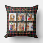 クリスマスプレドカスタム金ゴールド写真コラージペットドッグ クッション (正面)