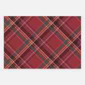 クリスマスプレドカラフル調整休暇 ラッピングペーパーシート (正面2)