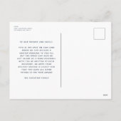 クリスマスプレドクラシックネイビータータンチェック1枚 シーズンポストカード (裏面)