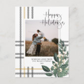 クリスマスプレドグリーナリーホリデー写真はがき シーズンポストカード (正面)