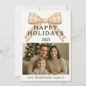 クリスマスプレドコケットフォトホリデーフラットカード 招待状 (正面)