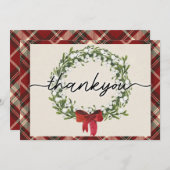クリスマスプレドサンキューカード サンキューカード (正面/裏面)