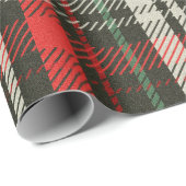 クリスマスプレドタータンチェックパターン ラッピングペーパー (ロールコーナー)