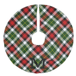 クリスマスプレドファミリーモノグラムイニシャルフェスティバル フェイクリネンツリースカート