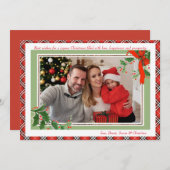 クリスマスプレドフォトホリデーカード シーズンカード (正面/裏面)