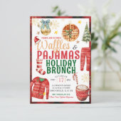 クリスマスプレドワッフルとパジャマスホリデーブランチ 招待状 (スタンド正面)