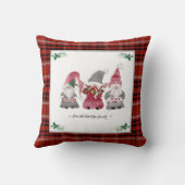 クリスマスプレド格言ラブジョイピースホリーベリー クッション (裏面)