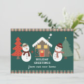 クリスマスプレド雪だるまホリデーニューホームムービング 案内状 (スタンド正面)