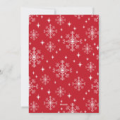 クリスマスプレド雪の写真 シーズンカード (裏面)