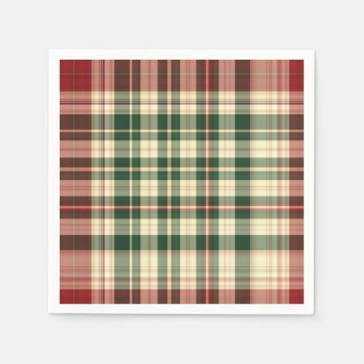 クリスマスプレド14-紙パーティーナプキンス スタンダードカクテルナプキン (正面)