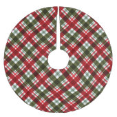 クリスマスプレド ブラッシュドポリエステルツリースカート (正面)