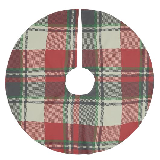 クリスマスプレド ブラッシュドポリエステルツリースカート (正面)