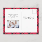 クリスマスプレド |赤と黒2枚の写真 シーズンポストカード (裏面)