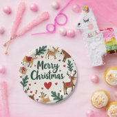 クリスマスプレート ペーパープレート (パーティー)