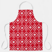 クリスマスプレーンのセーター エプロン (正面)