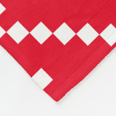 クリスマスプレーンのセーター フリースブランケット (角)