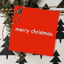 クリスマスプレーン |明モダンるいミニマル赤の名前 フェイバータグ