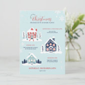 クリスマスプログレッシブディナーパーティースノーウィービレッジ 招待状 (スタンド正面)