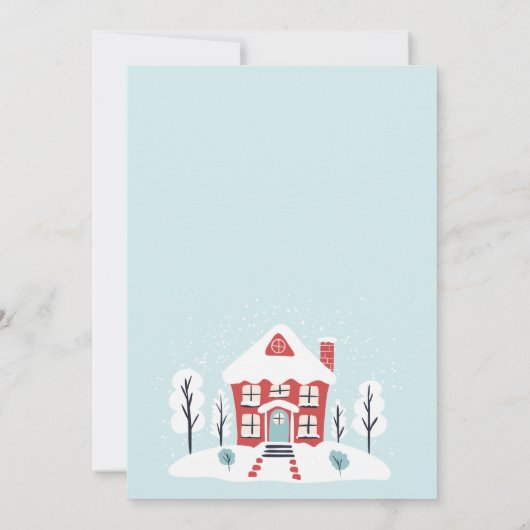 クリスマスプログレッシブディナーパーティースノーウィービレッジ 招待状 (裏面)