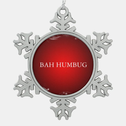 クリスマスプーターオーナメント スノーフレークピューターオーナメント (正面)