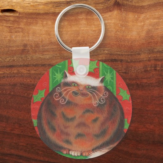 クリスマスプードキーチェーン キーホルダー (正面)