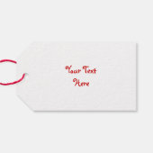 クリスマスプードクリスマスウィッシュのギフトラベル白 ギフトタグ (裏面横)