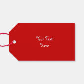 クリスマスプードメリークリスマスギフトラベル赤 ギフトタグ (裏面横)