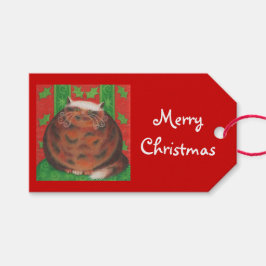 クリスマスプードメリークリスマスギフトラベル赤 ギフトタグ