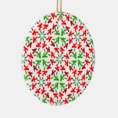 クリスマスプードル セラミックオーナメント (右)