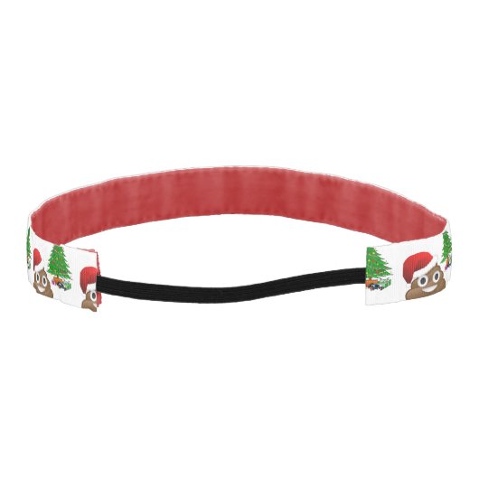 クリスマスプー絵文字ヘッドバンド アスレチックヘッドバンド (裏面)