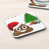 クリスマスプー絵文字 コースター (左側)