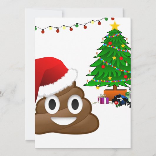クリスマスプー絵文字 シーズンカード (正面)