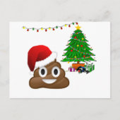 クリスマスプー絵文字 シーズンポストカード (正面)