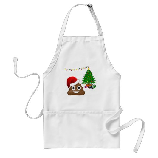 クリスマスプー絵文字 スタンダードエプロン (正面)