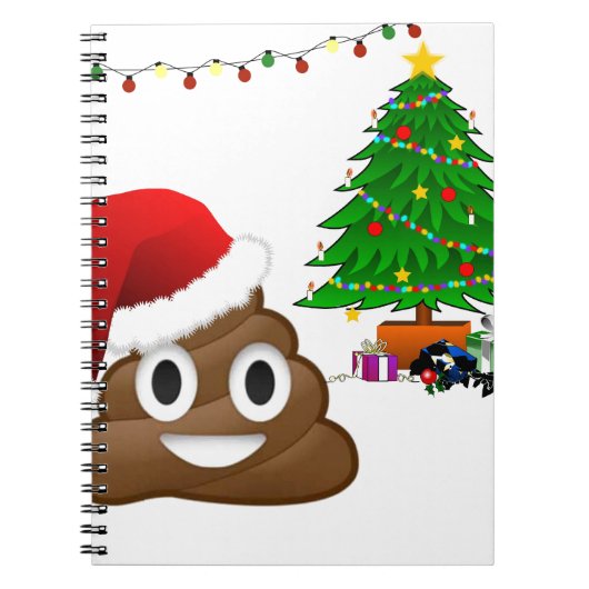 クリスマスプー絵文字 ノートブック (正面)