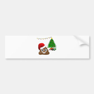 クリスマスプー絵文字 バンパーステッカー