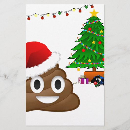 クリスマスプー絵文字 便箋 (正面)