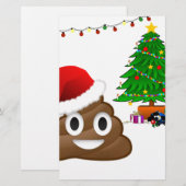 クリスマスプー絵文字 便箋 (正面/裏面)