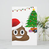 クリスマスプー絵文字 便箋 (スタンド正面)