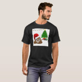 クリスマスプー絵文字 Tシャツ (正面フル)