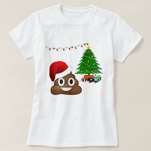 クリスマスプー絵文字 Tシャツ (デザイン正面)