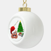 クリスマスプー醜いクリスマスオーナメント セラミックボールオーナメント (右)